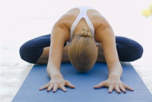 yoga bending forward